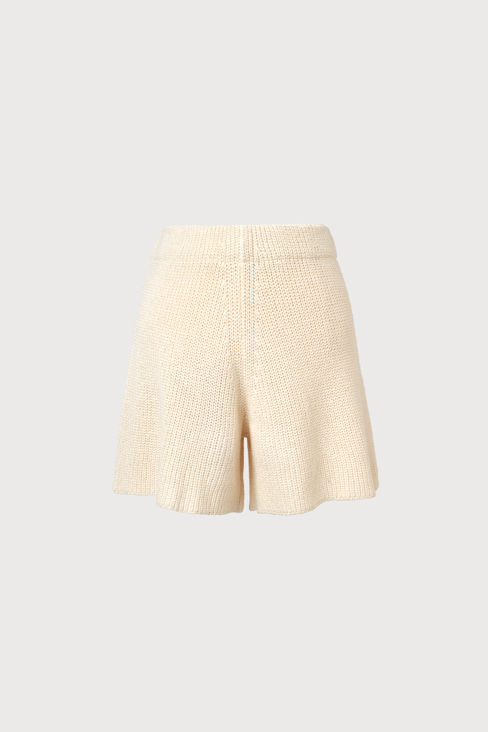 Paper knit shorts (cream/ black)